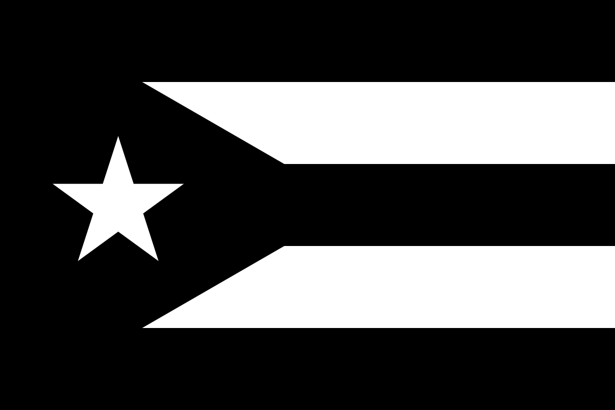 Download File:Flag of Puerto Rico (black and white).svg - Wikipedia