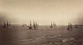 Flotte française en rade de Brest, deuxième moitié du XIXème siècle (photo par Gustave Le Gray [1820-1884])