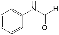 Structural formula of formanilide