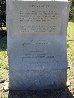 Fort Magruder fort in Virgnina, United States during the American Civil War