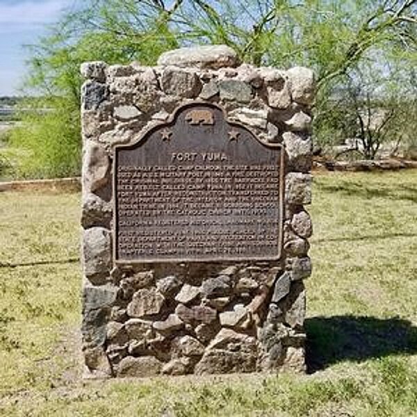 File:Fort Yuma, Cal.-Fort Yuma Historic Marker.jpg