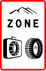 Zone where winter equipment is compulsory