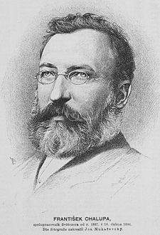 František Chalupa (kreslil Josef Mukařovský 1887)