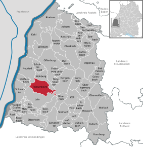 Poziția localității Friesenheim