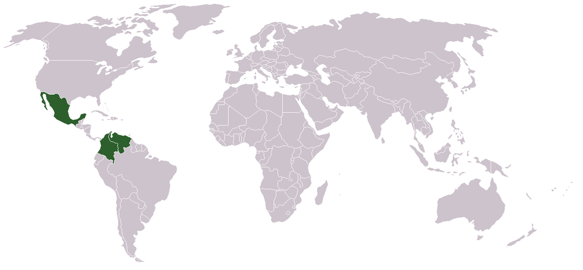 Mexico And Colombia Map G3 Free Trade Agreement - Wikipedia