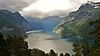 Geirangerfjord, from Ljøen panorama point on road 60 near Hellesylt