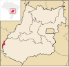 Location of Santa Rita do Araguaia (Goiás)