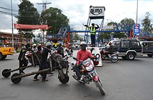 Boulevard Kanyamahanga traffic circle, 2015 Goma, Congo.jpg
