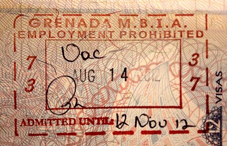Chính sách thị thực của Grenada