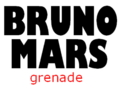 Logo del sencillo «Grenade» de Bruno Mars, lo puse en el artículo Grenade