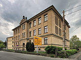 English: Buildings in Großschönau (Sachsen). Polski: Zabudowa we wsi Großschönau, Saksonia.