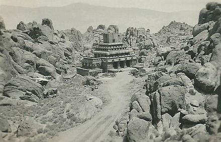 Gunga Din temple location in Alabama Hills (photo taken by Edward D. Sly in 1937 or '38)