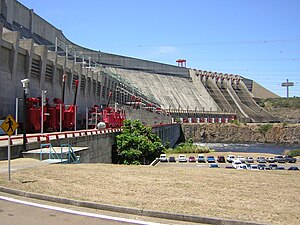 Panoramautsikt över dammstationen