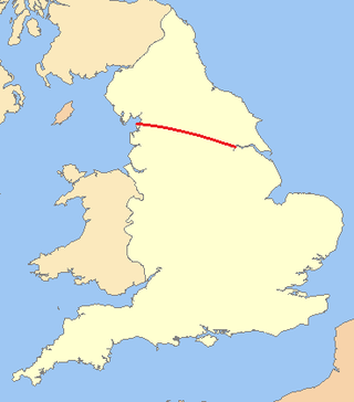 <span class="mw-page-title-main">Humber-Lune Line</span> Traditional dialect boundary between Northumbrian and Mercian Old English dialects