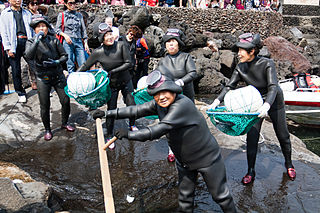 <i>Haenyeo</i> Female occupational divers in the Korean province of Jeju