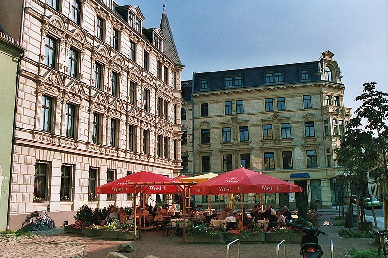 File:Halle (Saale), a square beside the house of Christian Wolff.jpg