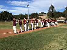 Healdsburg Prune Packers lined up for the National Anthem on 2 August 2021 Healdsburg Prune Packers lined up for the National Anthem on 2 August 2021.jpg