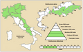 Helleborus niger Italy range map