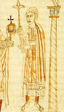 Henrik IV. izroča oblast svojemu sinu Henriku V. Kronika Ekkeharda iz opatije Aura.