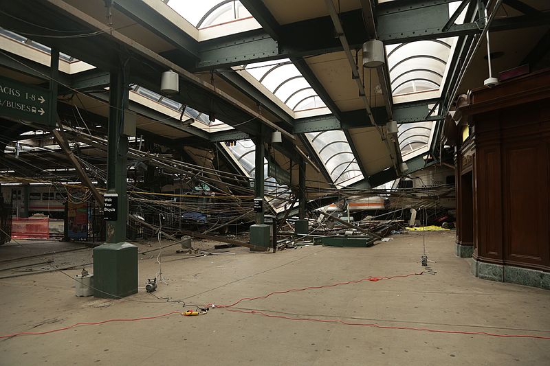 File:Hoboken terminal damage, October 2016.jpg