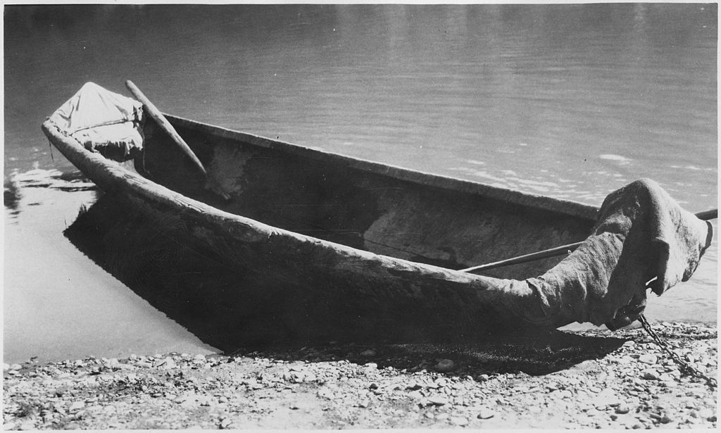 File:Hoopa Reservation. Indian Dugout Canoe, Trinity River 
