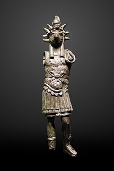 Horus as emperor; 2nd century; bronze; height: 26.5 cm; Louvre