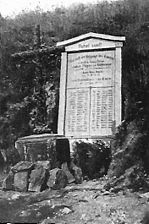 Denkmal für den dort in der Somme-Schlacht verschütteten Zug