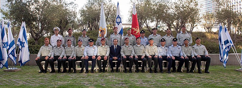 File:IDF's General Staff joint photo with president Isaac Herzog, August 2021.jpeg