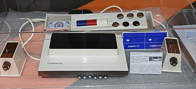 The Overkal, made by Inter Electrónica S.A. in 1974, a clone of the Magnavox Odyssey for the Spanish market