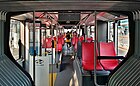 Čeština: Interiér trolejbusu Škoda-Solaris 24m nasazeného na lince 59 v Praze English: Interior of Škoda-Solaris 24m trolleybus in Prague.