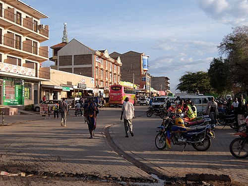 View of the main street in Isiolo Town