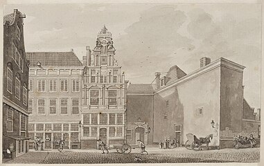Nederlands: Het Burgerweeshuis in Amsterdam. 1770.