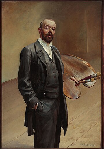 File:Jacek Malczewski - Self-portrait with palette - MP 764 - National Museum in Warsaw.jpg