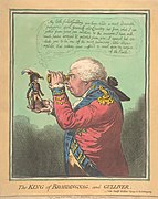 James Gillray The King of Brobdingnag and Gulliver.–Vide. Swift's Gulliver- Voyage to Brobdingnag The Metropolitan Museum of Art edit