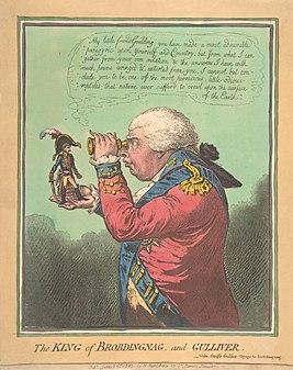 The King of Brobdingnag and Gulliver (created by James Gillray; nominated by SchroCat)
