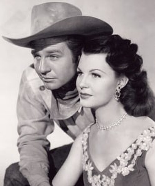 Davis and Mary Castle in TV's Stories of the Century (1954)