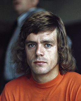 Johnny Rep op 30-4-1974 in het tenue van het Nederlands elftal