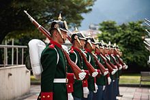The Honour Guard of Jose Maria Cordova Military School. Cadets undergo undergraduate studies at the institution. Jose Maria Cordova Military School Honor Guard.jpg