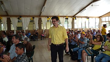 José María Villalta en la Asamblea Provincial de Alajuela del partido Frente Amplio