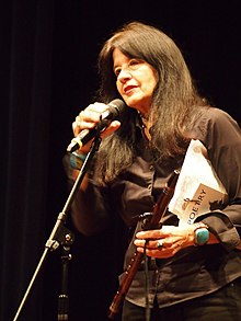 Poet Joy Harjo's argument for the centrality and importance of native poetry in North America is significant for feminist literary histories. Joy harjo 3271646.JPG