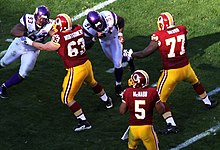 Minnesota on defense at the Washington Redskins in week 12, November 28 Kevin Williams at Redskins.jpg