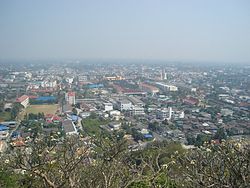 ทัศนียภาพบนพระเจดีย์ อุทยานประวัติศาสตร์พระนครคีรี