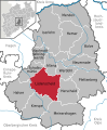 Lage von Lüdenscheid im Märkischen Kreis Location of the City of Lüdenscheid in Märkischer Kreis
