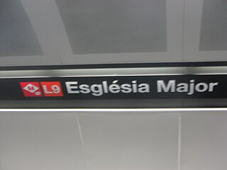<span class="mw-page-title-main">Església Major (Barcelona Metro)</span> Metro station in Barcelona, Spain