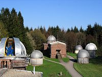 The LSW-Heidelberg where comet Reinmuth was discovered. The dome of the Bruce telescope is open