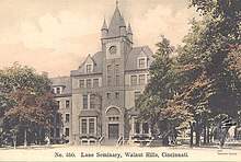 Postcard of Lane Seminary, Walnut Hills, Cincinnati. Late 19th century? Lane Seminary, Walnut Hills, Cincinnati.jpg