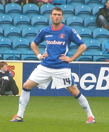 Lee Miller playing for Carlisle United Lee Miller Carlisle Utd (cropped).jpg