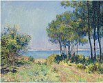 "Les sapins à Varengeville" (1882) de Claude Monet (W 798)