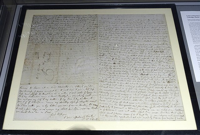 File:Letter written by S. T. Coleridge to his brother, Rev. George ...