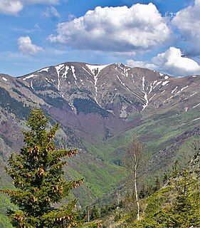 Levski Peak (Bulgaria) in the Balkan Mountains, in central Bulgaria